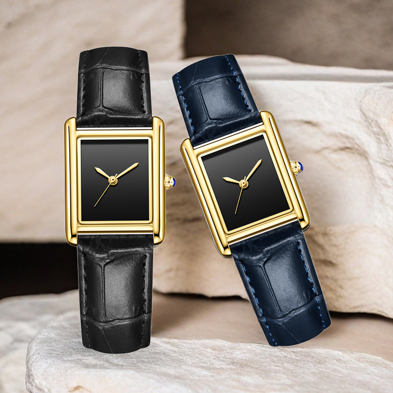 Cartier Watch Tank - 탱크 스퀘어 럭셔리 브랜드 시계 여성