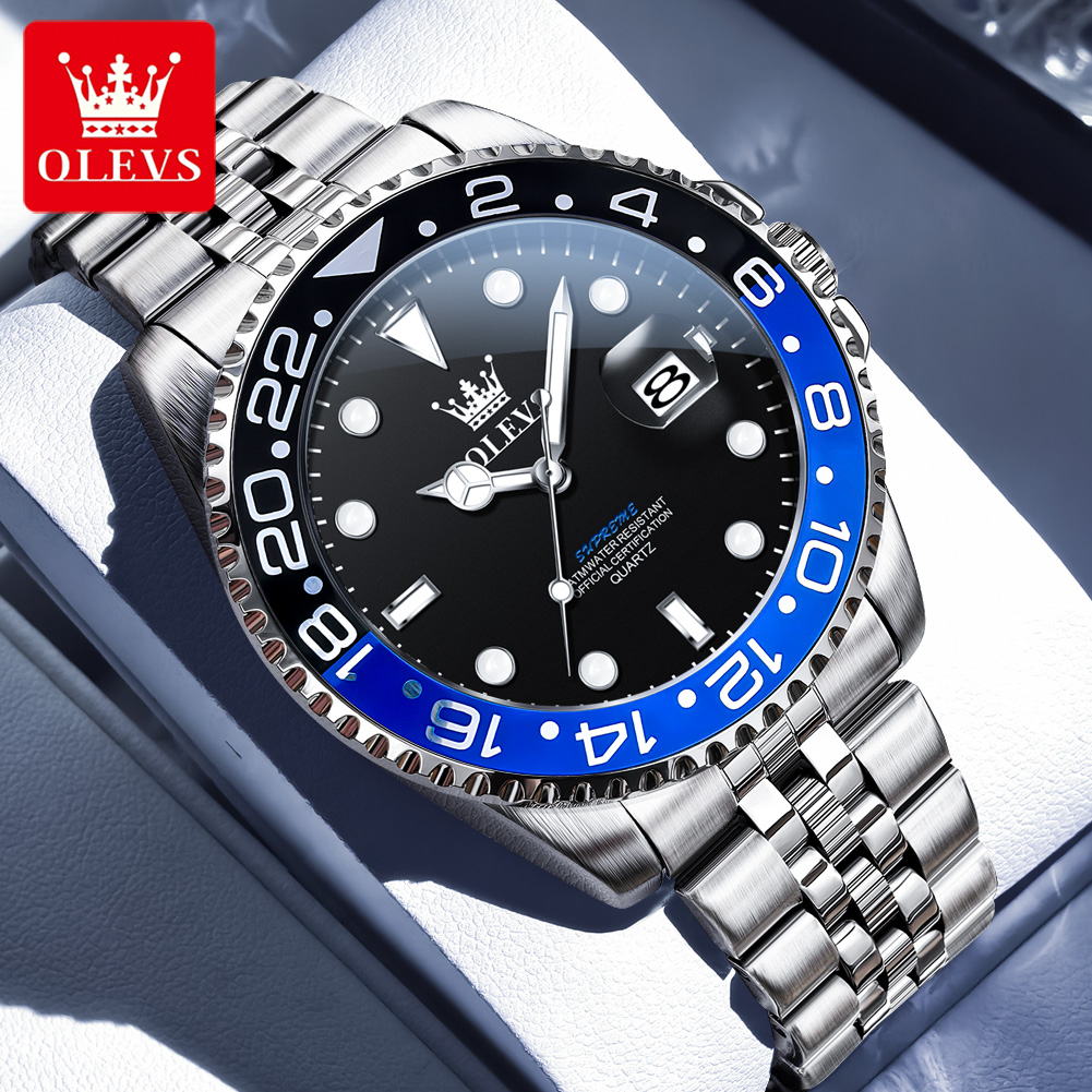 Rolex Watch Submariner - OLEVS 5657 남성용 시계 오리지널 캘린더