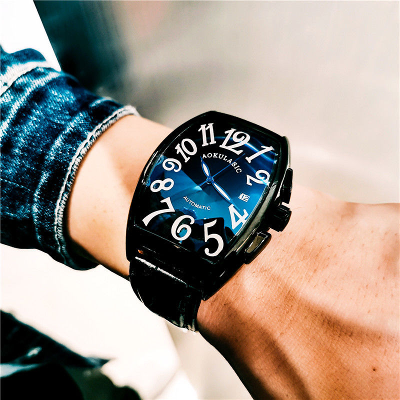 Cartier Watch Tank - 고급스러운 남성용 기계식 시계, 배럴형 스켈레톤