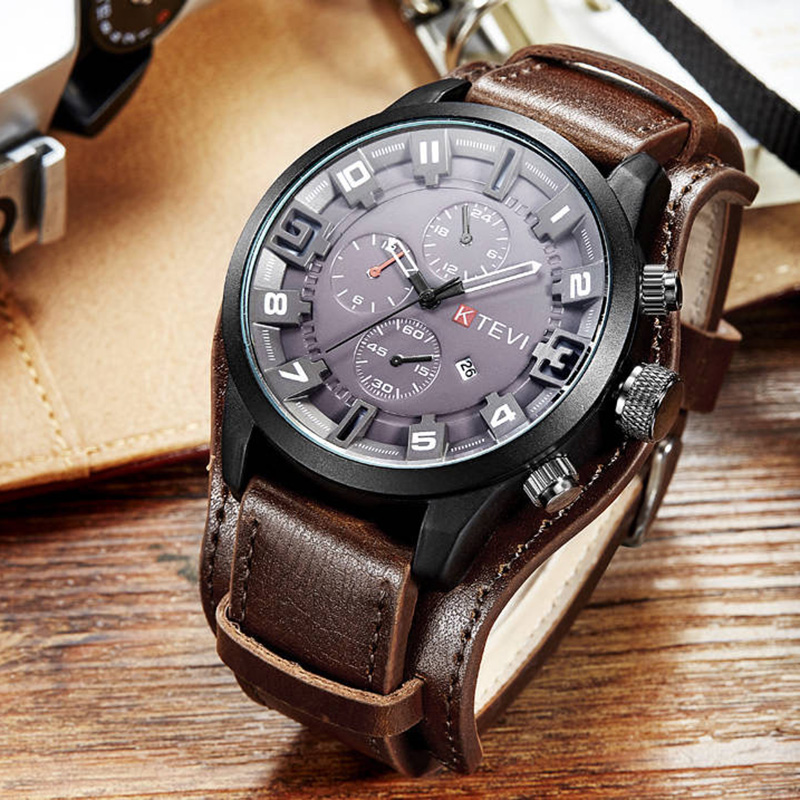 레트로 남성용 시계 클래식 럭셔리 비즈니스 쿼츠 시계  - Leather Watch Band Men 리뷰 및 가격