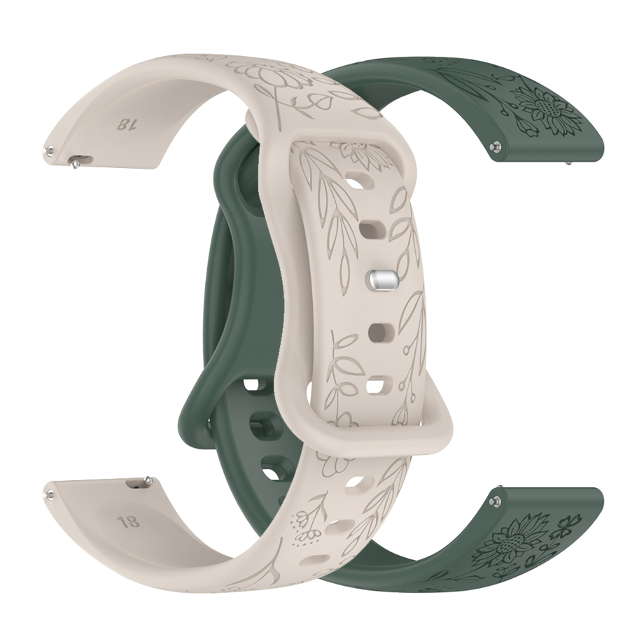 20 22mm 3D 꽃무늬 실리콘 스트랩 삼성 갤럭시  - Silicone Watch Band 22Mm 리뷰 및 가격