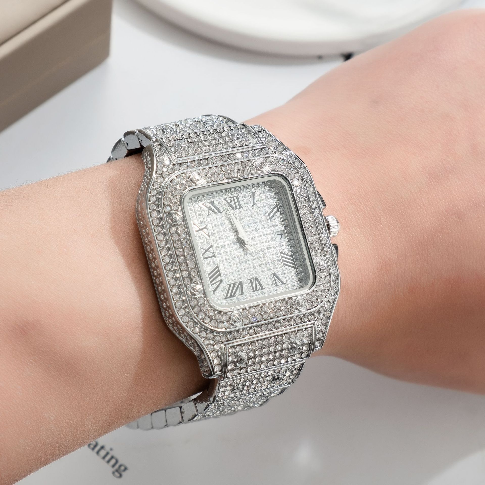 UTHAI L77 남성용 시계 패션 럭셔리 골드 스퀘어 - Cartier Watch Tank 리뷰 및 가격