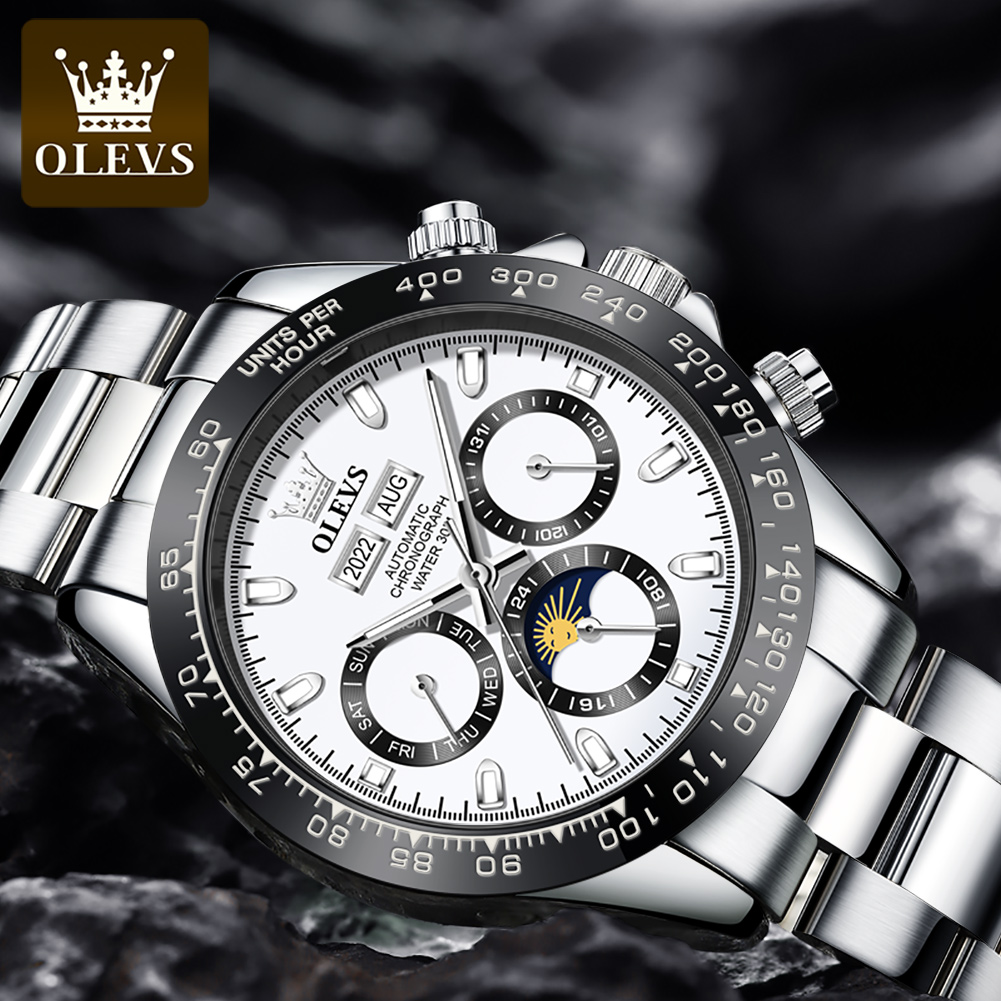 OLEVS 6654 럭셔리 남성용 시계 크로노 그래프  - Rolex Watch Daytona 리뷰 및 가격