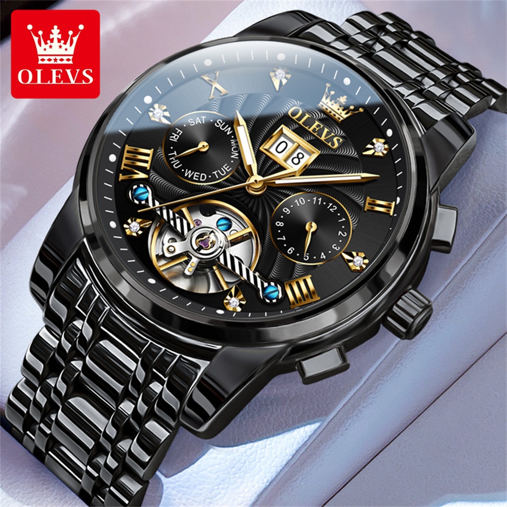 OLEVS 클래식 남성용 시계 뚜르비옹 다기능 완전 자 - Rolex Watch Daytona 리뷰 및 가격