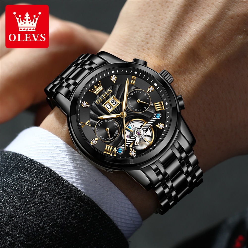 OLEVS 클래식 남성용 시계 뚜르비옹 다기능 완전 자 - Rolex Watch Daytona 리뷰 및 가격