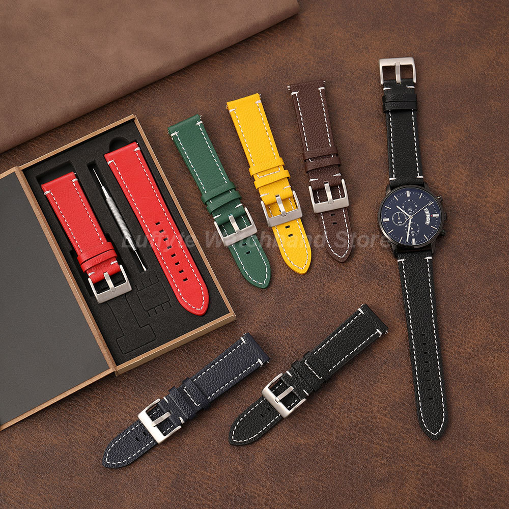 양면 리치 텍스처 스트랩 18 20 22 24mm 퀵  - Leather Strap Quick Release 리뷰 및 가격