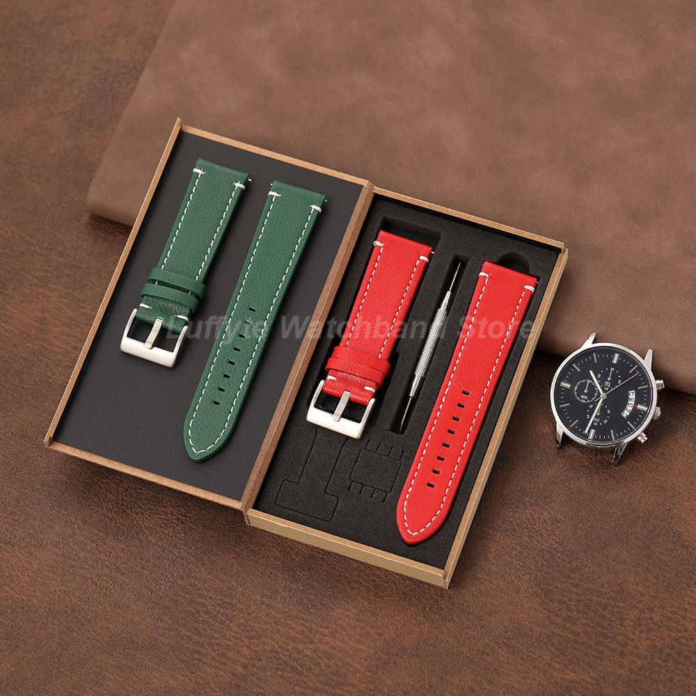 양면 리치 텍스처 스트랩 18 20 22 24mm 퀵  - Leather Strap Quick Release 리뷰 및 가격