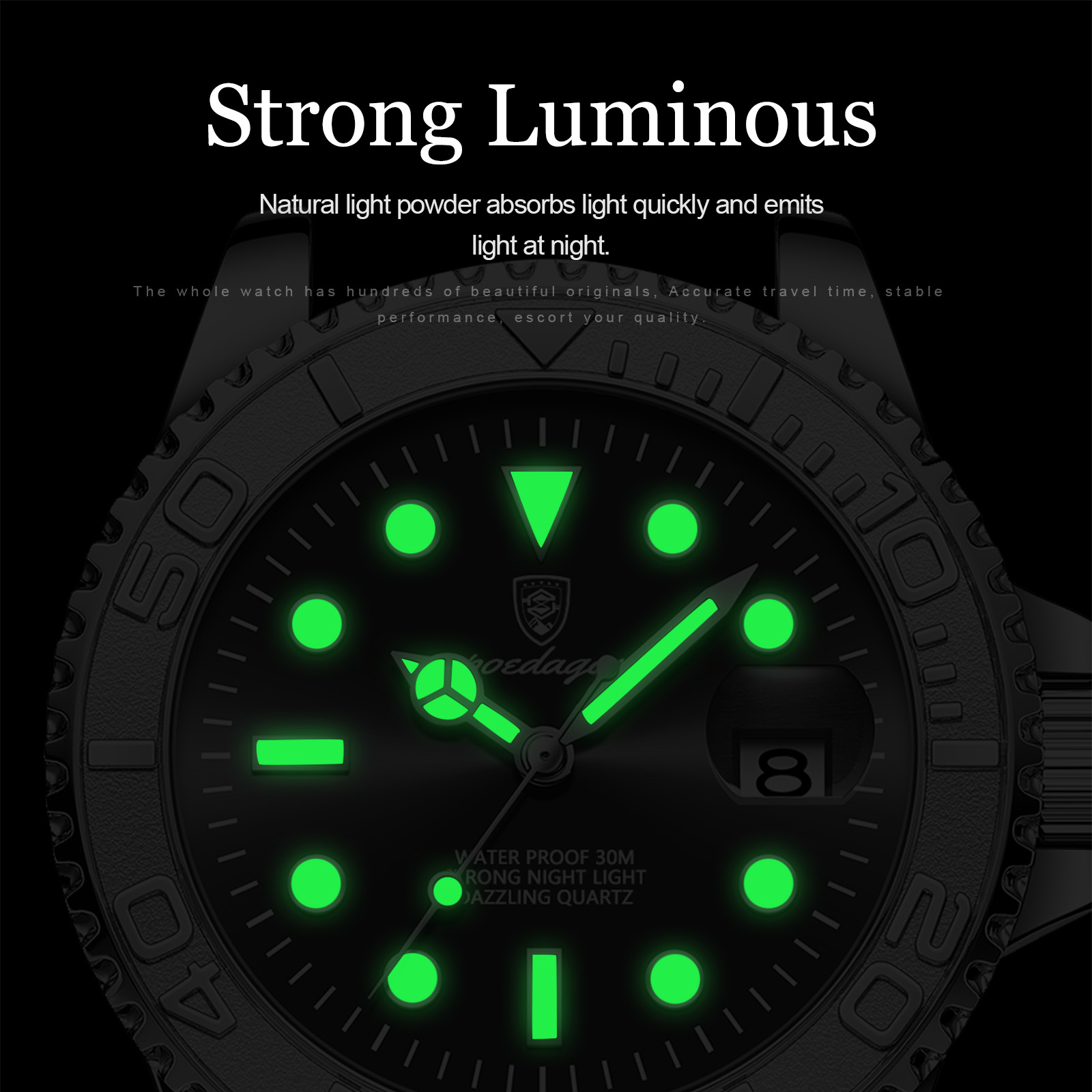POEDAGAR 탑 럭셔리 남자 시계 방수 빛나는 날짜 - Rolex Watch Daytona 리뷰 및 가격