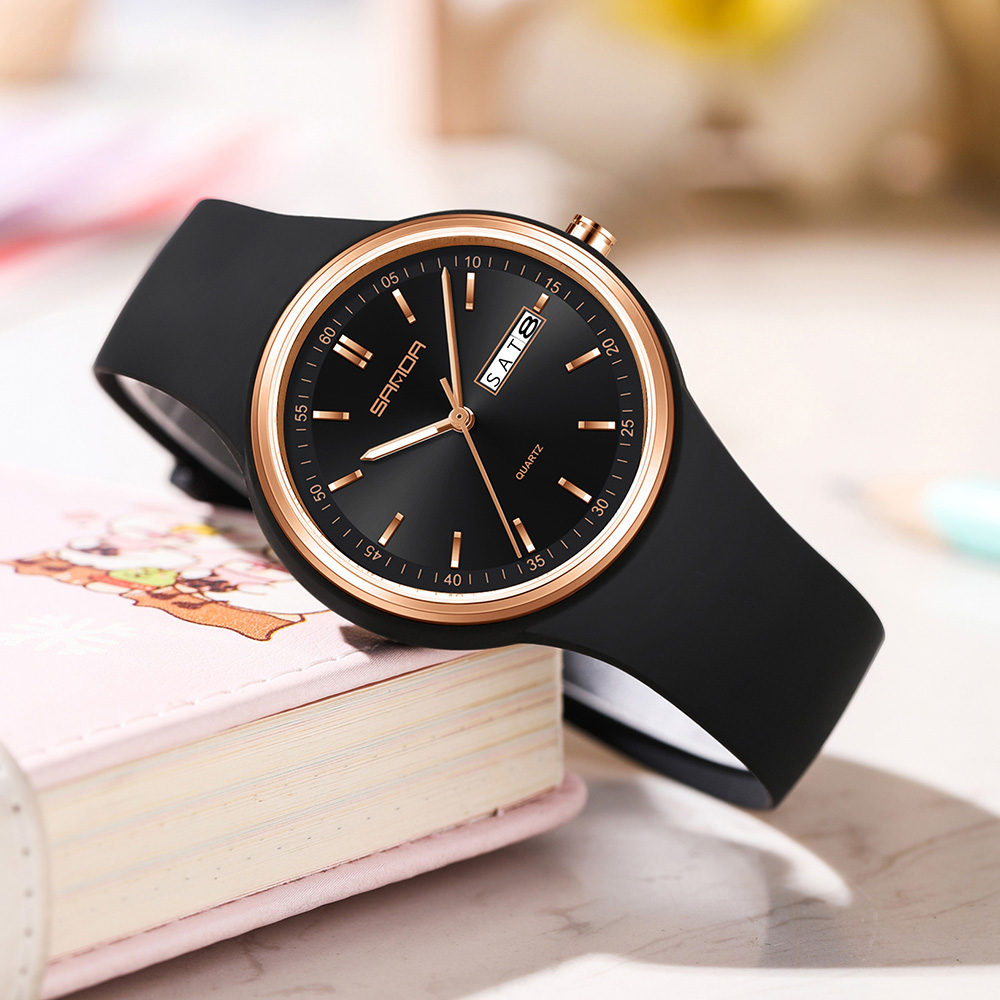 패션 달력 고품질 여성 쿼츠 시계 실리콘 스트랩 여성  - Silicone Band Women 리뷰 및 가격