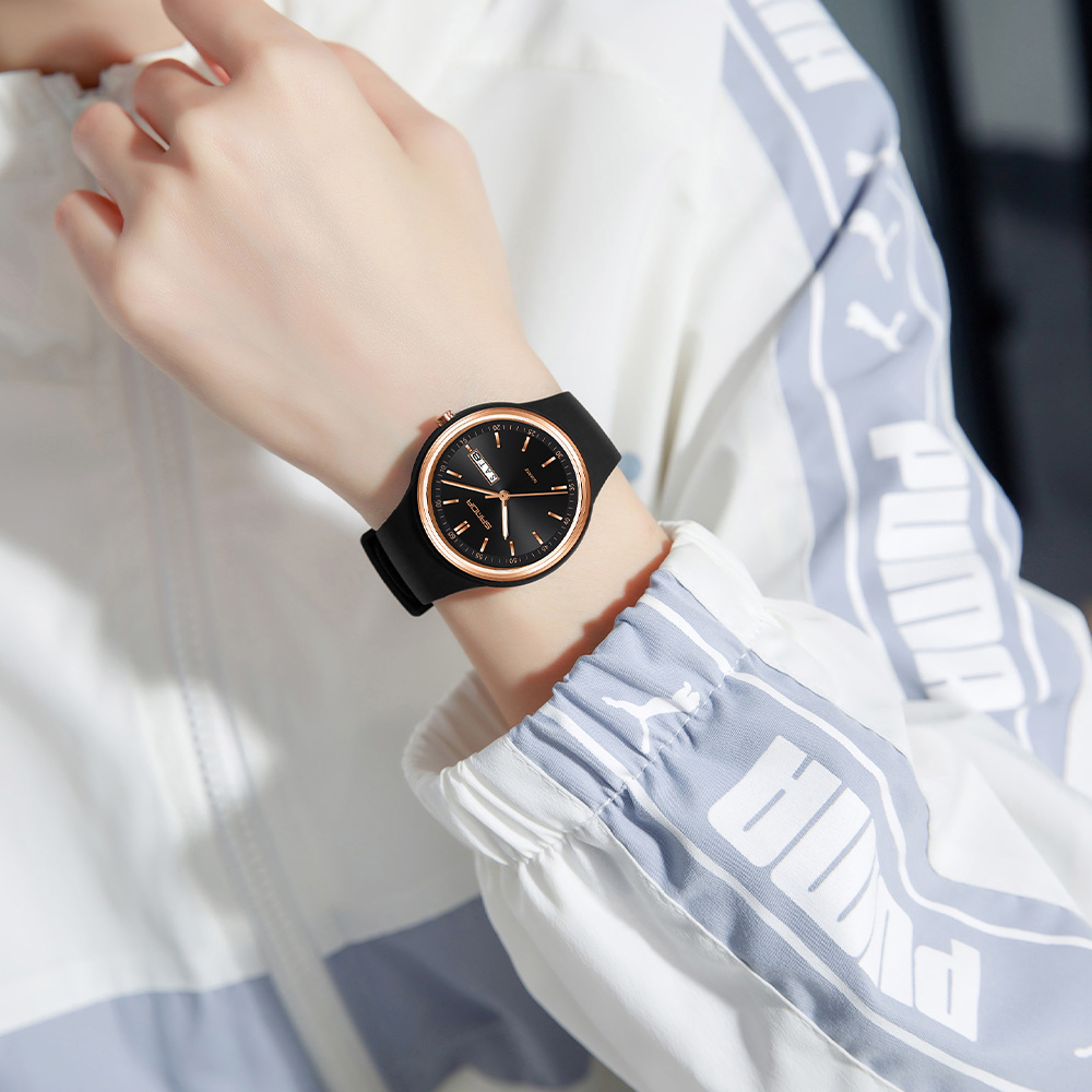 패션 달력 고품질 여성 쿼츠 시계 실리콘 스트랩 여성  - Silicone Band Women 리뷰 및 가격