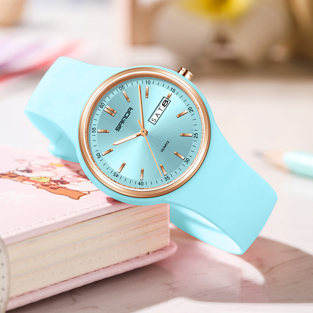 패션 달력 고품질 여성 쿼츠 시계 실리콘 스트랩 여성  - Silicone Band Women 리뷰 및 가격